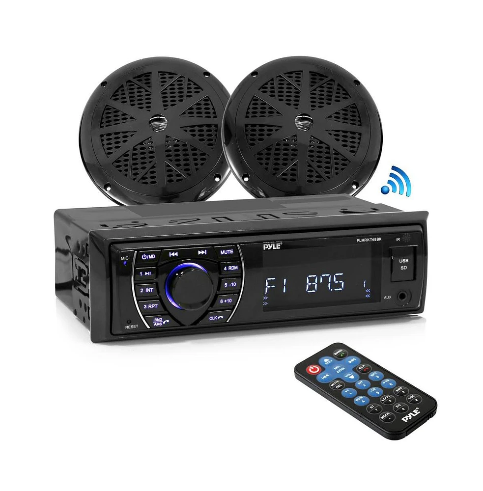 Pyle Bluetooth Marine Stereo & Speaker Kit