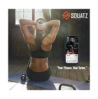 Squatz Neoprene Dumbbell Set With Stand, 30 lb Total Weight