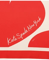 Kate Spade New York Women's Sweethearts Silk Bandana Scarf