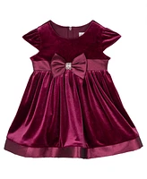 Rare Editions Baby Girl Velvet Social Dress