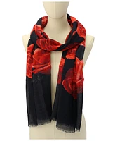 Kate Spade New York Women's Charming Rose Oblong Scarf