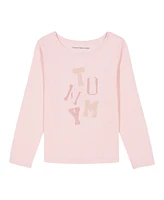 Tommy Hilfiger Big Girls Stacked Long sleeve Tee