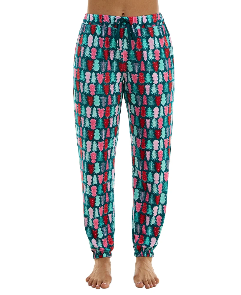 Roudelain Women's Cozy Luxe Printed Sleep Joggers