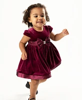 Rare Editions Baby Girl Velvet Social Dress