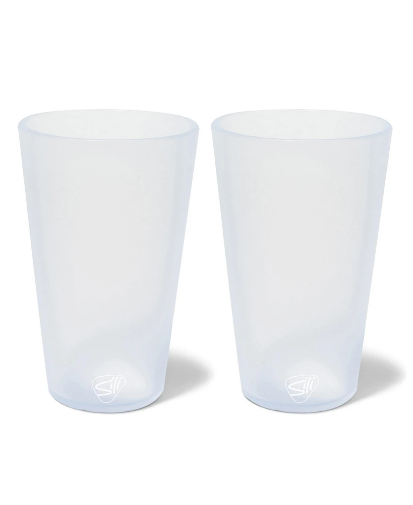 Silipint Pint Glasses: 2 pk - Icicle