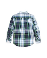 Polo Ralph Lauren Little and Toddler Boys Plaid Brushed Cotton Oxford Shirt