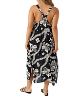 O'Neill Women's Miranda Woven Midi Tank Cover-Up Dress