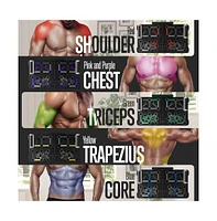 Squatz Portable Push Up Board Home Workout Equipment Set With Resistance Bands
