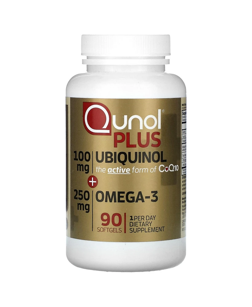 Qunol Plus Ubiquinol + Omega-3 100 mg + 250 mg