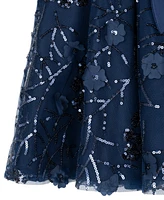 Rare Editions Baby Girl 3D Floral Sequin Social Dress