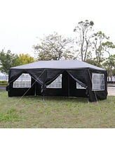 Slickblue 10'x20' Outdoor Party Tent - Includes 6 Removable Sidewalls for Versatile Event Coverage