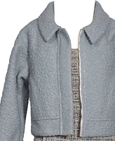 Bonnie Jean Big Girls Jacket Over Boucle Jumper Dress