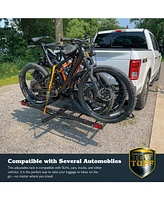 Tow Tuff 62 Inch Steel Cargo Carrier and Bike Rack, Fits All 2 Inch Receivers