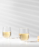 Bodum Skal Double-Walled White Wine Glasses, Set of 2