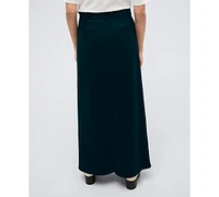 Kenneth Cole Women's Fly-Front Belted Maxi Skirt