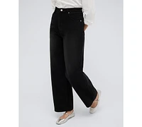 Kenneth Cole Women's High-Rise Barrel Jeans