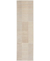 Inspire Me! Home Decor Brushstrokes BSK04 2'2"x7'6" Runner Area Rug