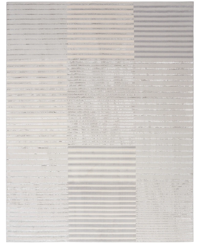 Inspire Me! Home Decor Brushstrokes BSK04 7'10"x9'10" Area Rug