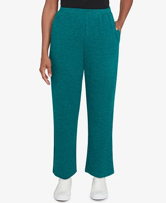 Alfred Dunner Petite French Quarter Soft Brushed Knit Average Length Pants