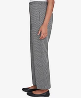 Alfred Dunner Petite Runway Ready Chic Pull On Houndstooth Medium Length Pants