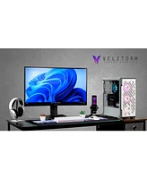 Velztorm White Fultix Custom Built Gaming Desktop Pc (Amd Ryzen 5-5500 6-Core, GeForce Gtx 1050 Ti, 32GB Ram, 512GB PCIe Ssd, Hdmi, Win 10 Home)