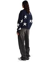 Tommy Jeans Women's Star-Pattern V-Neck Cardigan