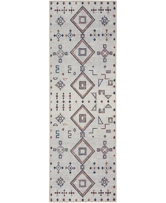 Nicole Curtis Machine Washable Series 1 SR108 2'x6' Runner Area Rug