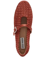 Steve Madden Women's Dreaming Woven Mary Jane Flats