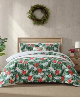 Tommy Bahama Home Festive Palms Reversible 3-Pc. Comforter Set, King
