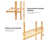Unho Garden Potted Flower Plant Stand 9 Tier Wood Corner Display Shelf Shelving Rack