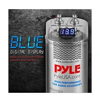 Pyle 5.0 Farad Digital Power Capacitor with Blue Led Display