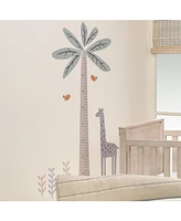 Lambs & Ivy Jungle Adventure Tree with Giraffe Wall Decal Kids Growth Chart