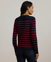 Lauren Ralph Petite Striped Sweater