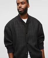 Mode of One Men's Tweed Bomber Jacket, Exclusively at Macy's