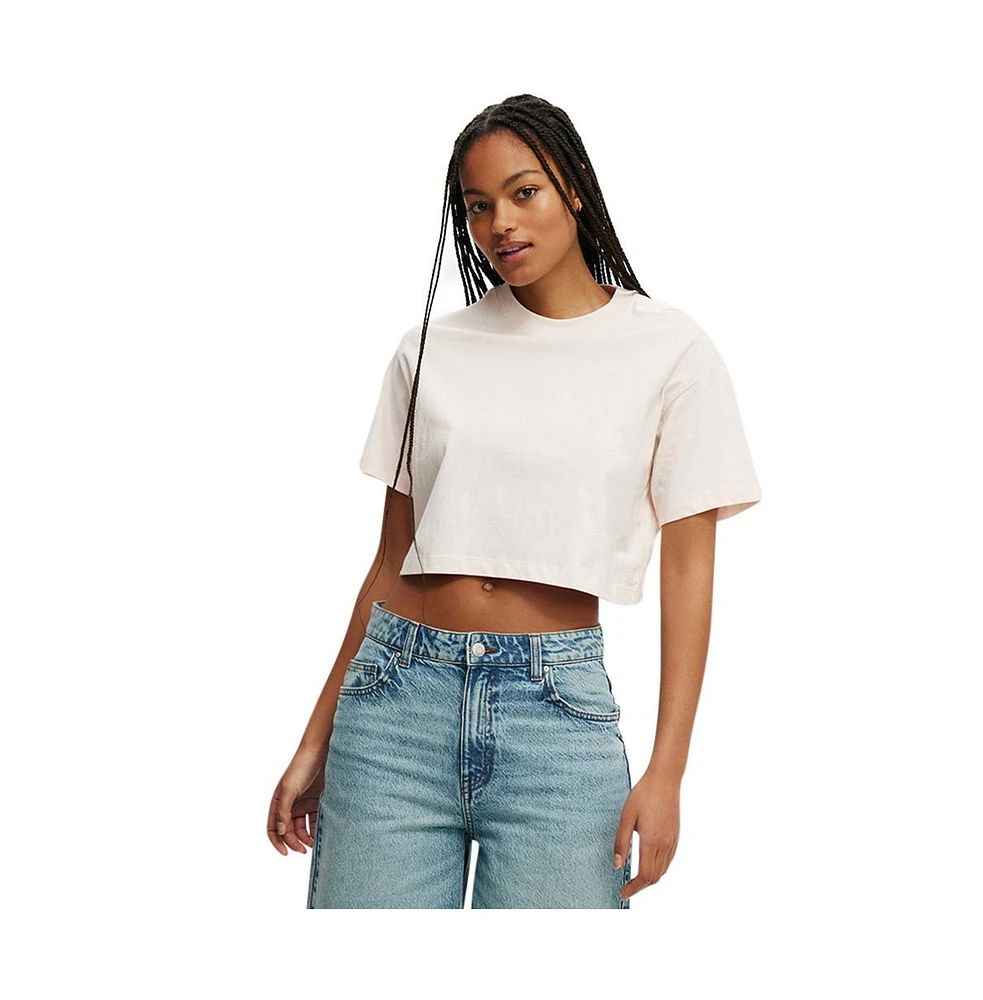 Cotton On Women's Cropped Boxy Tee