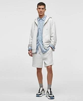 Mode Of One Mens Full Zip Fleece Hoodie Regular Fit Drawstring Shorts Exclusively At Macys