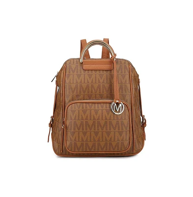 Mkf Collection Cora Milan M Signature Trendy Multi-Compartment Backpack by Mia K