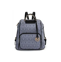 Mkf Collection Cora Milan M Signature Trendy Multi-Compartment Backpack by Mia K