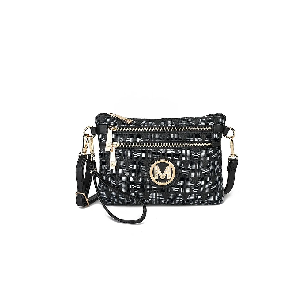 Mkf Collection Geneve M Signature Functional Crossbody & Wristlet by Mia K