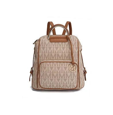 Mkf Collection Cora Milan M Signature Trendy Multi-Compartment Backpack by Mia K