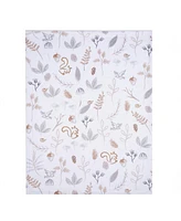 Lambs & Ivy Treetop Fox Woodland/Forest Minky/Faux Shearling Fleece Baby Blanket