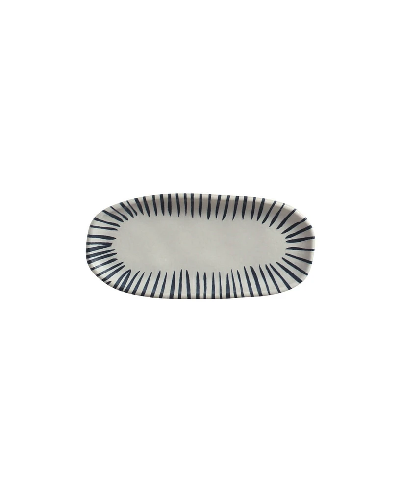 Porto Brasil Elemento Stoneware Shallow Oval Platters, Set of 4