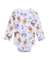 Disney Baby Boys Classics Mickey Mouse Winnie the Pooh Minnie 3 Pack Bodysuits Newborn to (Newborn - 24 Months)