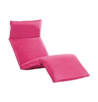 vidaXL Foldable Sunlounger Oxford Fabric Pink