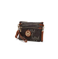 Mkf Collection Helen Milan “M” Signature Crossbody Wristlet by Mia K