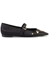 Karl Lagerfeld Paris Women's Veyda Mary Jane Pointed Toe Flats