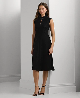 Lauren Ralph Women's Velvet Cap-Sleeve Dress