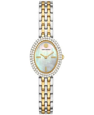 Tory Burch Women's The Oval Two-Tone Stainless Steel Bracelet Watch 28mm