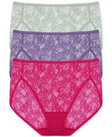 Natori Women's Bliss Allure One Lace French Cut 3-Pack Panty 772303MP