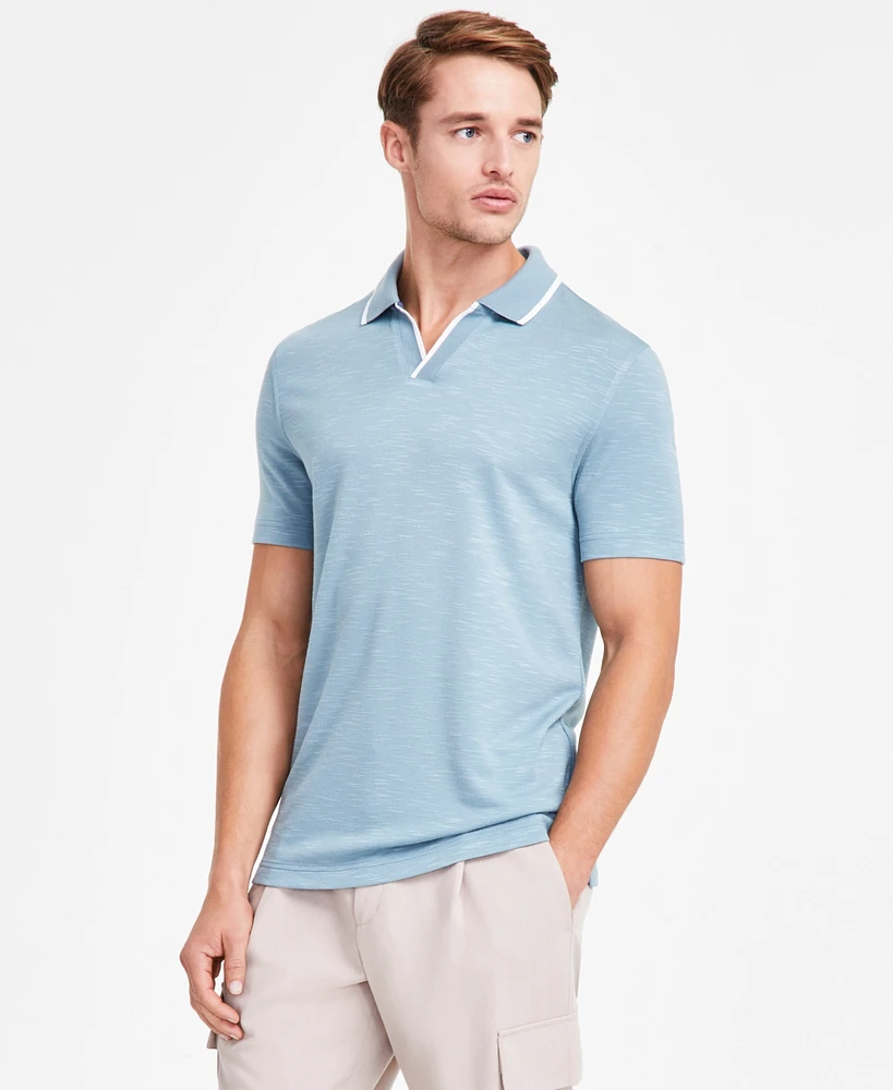 Alfani Men's Johnny Collar Polo, Created for Macy's